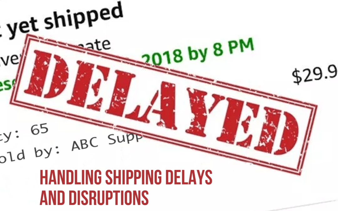 handling logistics shipping delays and disruptions